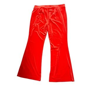 Lane Bryant Smooth Velvet Casual Pull On Flare Pants